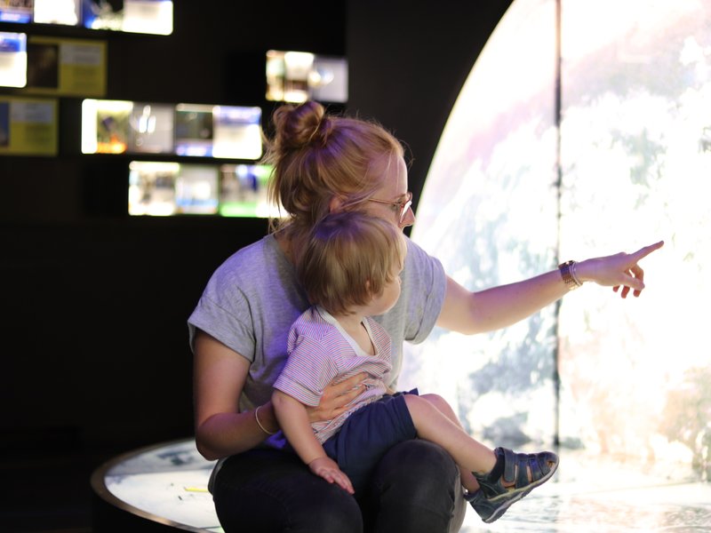 Raumfahrtausstellung für Kinder im Dornier Raumfahrtmuseum