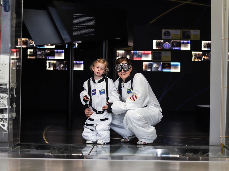 Raumfahrtausstellung für Kinder im Dornier Raumfahrtmuseum
